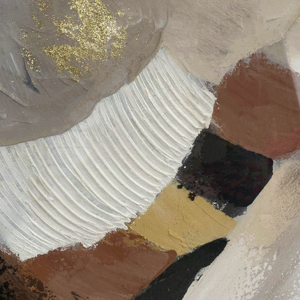 Tablou abstract în tonuri calde – 102×102 cm | Olivy