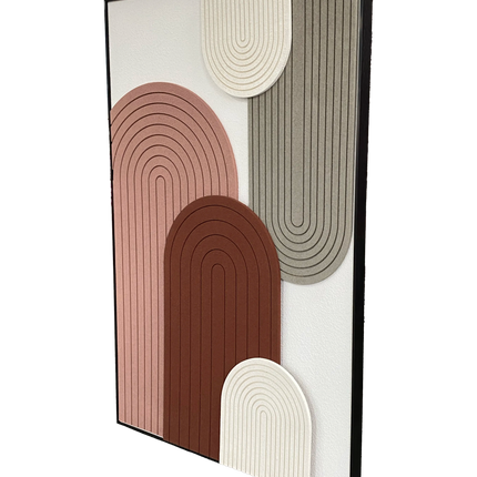 Tablou abstract în tonuri pământii – 120×80 cm | Olivy