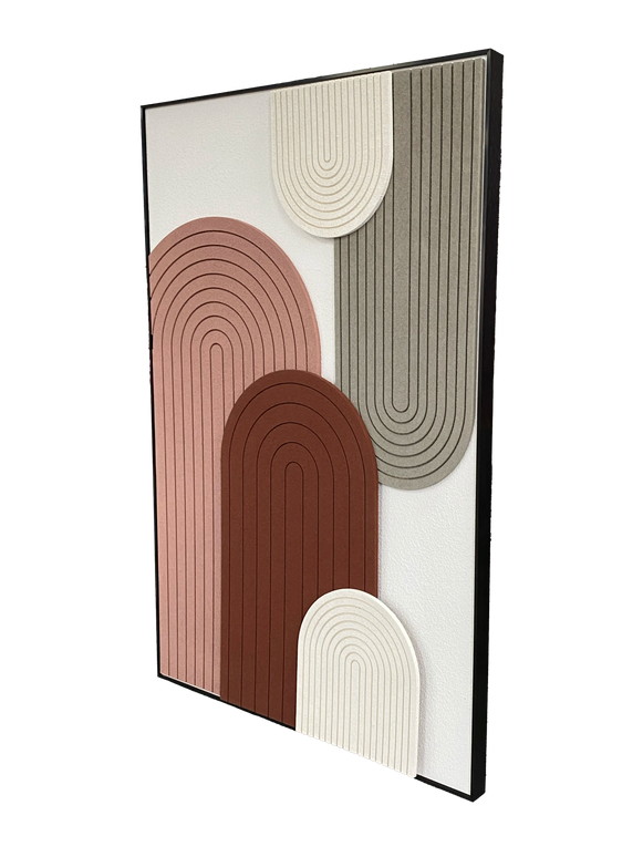 Tablou abstract în tonuri pământii – 120×80 cm | Olivy