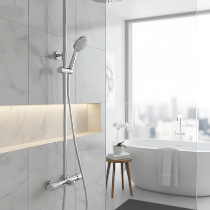 Set duș termostatic Thermostatic Urban Steel – confort și design premium