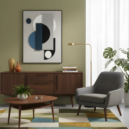 Tablou abstract geometric în relief – 60×80 cm | Olivy