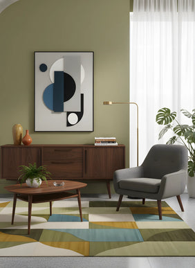 Tablou abstract geometric în relief – 60×80 cm | Olivy