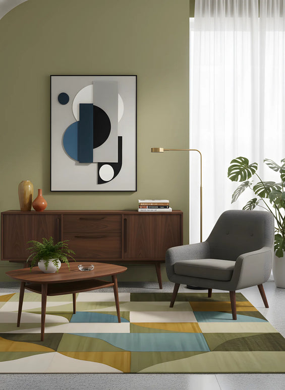 Tablou abstract geometric în relief – 60×80 cm | Olivy