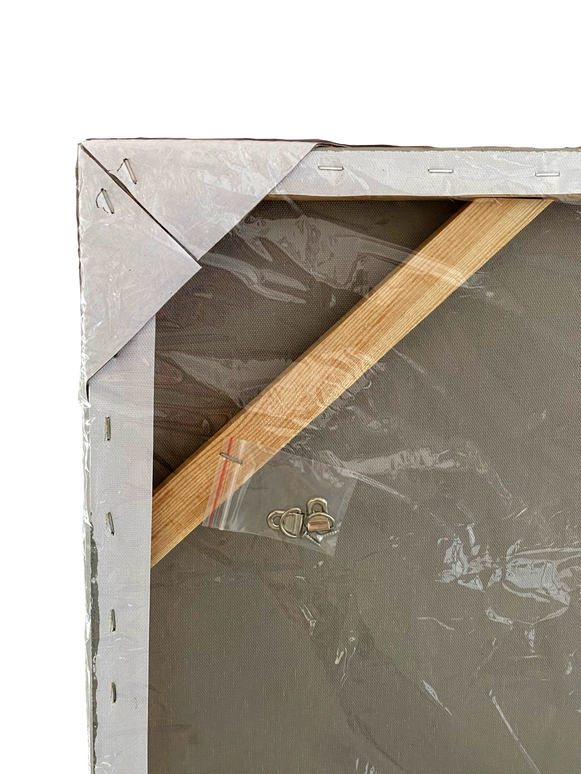 Tablou abstract cu accente aurii – 100×100 cm | Olivy