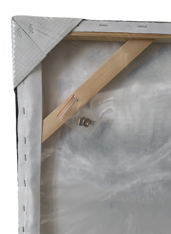 Tablou floral gri cu accente aurii – 70×140 cm | Olivy