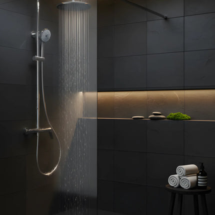 Set duș din alamă cu cioc de cadă integrat – Design premium