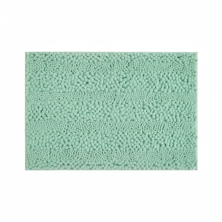 Covoraș baie din Chenille moale, strat antiderapant, 45×70 cm, Menta