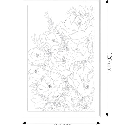 Tablou abstract cu accente aurii – 80×120 cm | Olivy