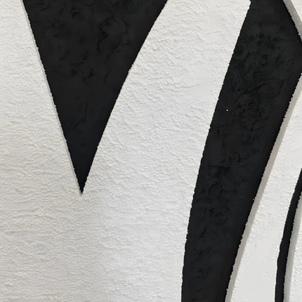 Tablou abstract texturat alb-negru – 80×60 cm | Olivy