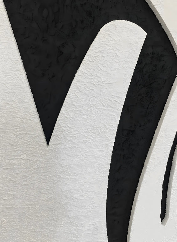 Tablou abstract texturat alb-negru – 80×60 cm | Olivy