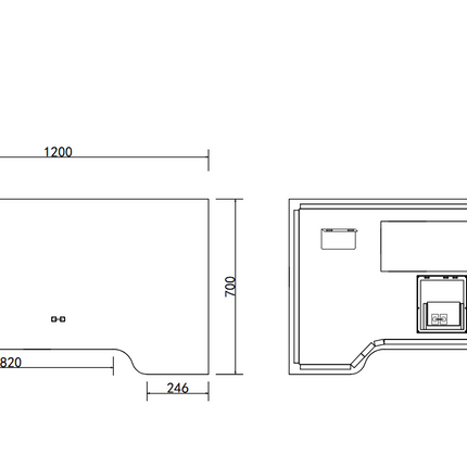 Oglindă baie LED 120x70 cm dreptunghiulară, 3 nuanțe de lumină, anti-aburire și touch control J-3050