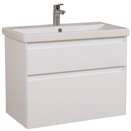 Mobilier de baie suspendat Elite, Alb Mat