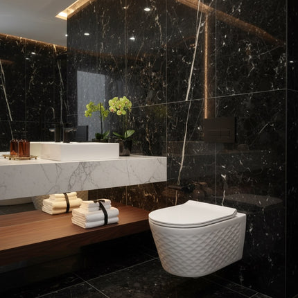 Vas WC Modern  Alb Lucios  3D