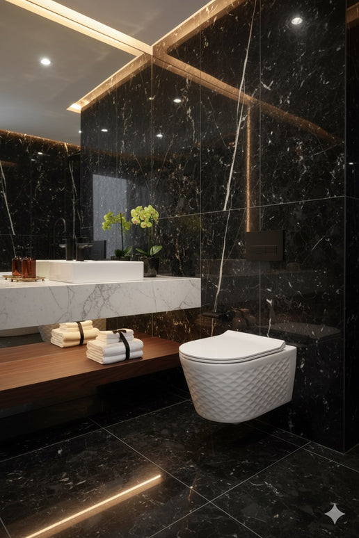 Vas WC Modern  Alb Lucios  3D