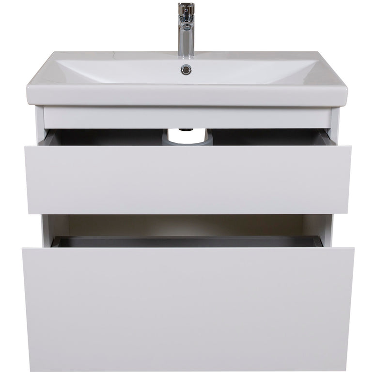 Mobilier de baie suspendat Elite, Alb Mat