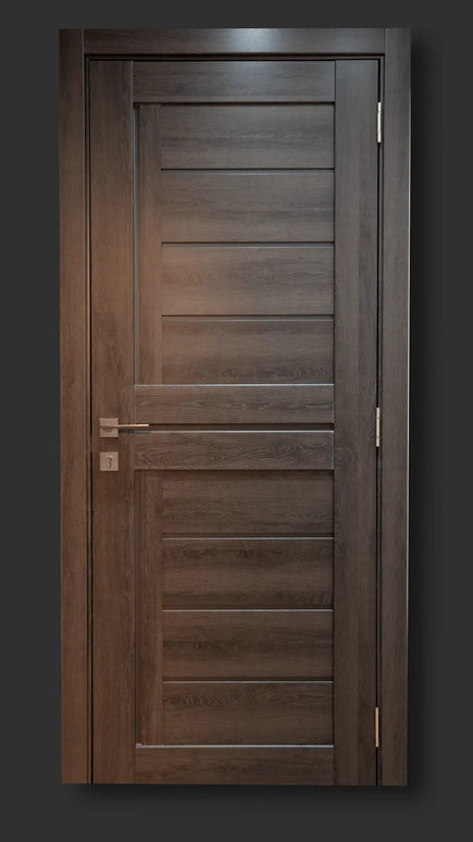 Ușă interior LEGO 07 Dark Oak – complet echipată, cu toc reglabil Omis