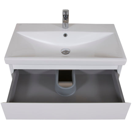 Mobilier de baie suspendat Elite, Alb Mat