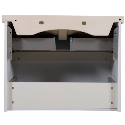 Mobilier de baie suspendat Elite, Alb Mat