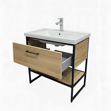 Mobilier baie pe pardoseală Loft Scandi Seville – Design Nordic