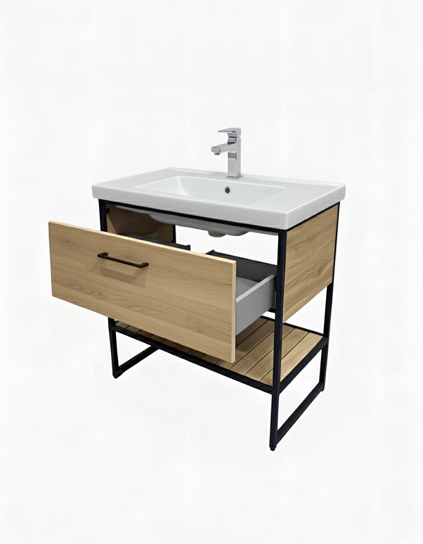 Mobilier baie pe pardoseală Loft Scandi Seville – Design Nordic