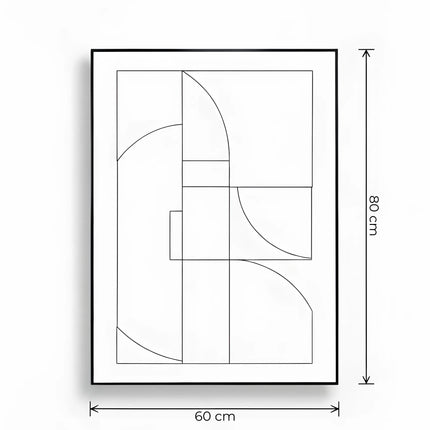Tablou geometric cu relief verde – 80×60 cm | Olivy