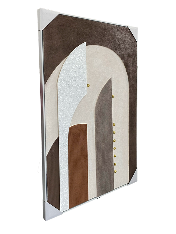 Tablou abstract cu accente aurii – 80×120 cm | Olivy