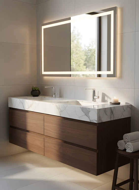 Baterie lavoar modernă – alamă solidă, crom inox