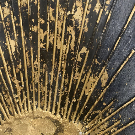 Tablou decorativ cu soare abstract – 50 × 150 cm | Olivy