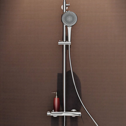 Set duș din alamă cu cioc de cadă integrat – Design premium