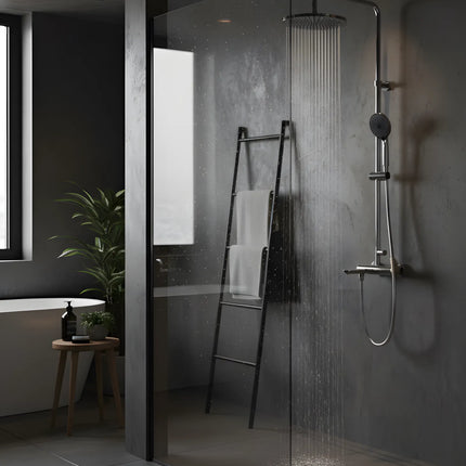 Set duș RoseGold Trio Exposed – 3 căi, montaj aparent