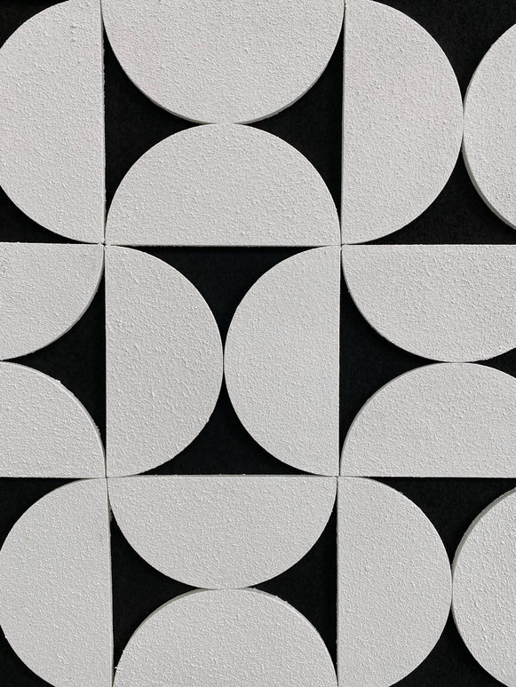 Tablou geometric alb-negru – 120×80 cm | Olivy