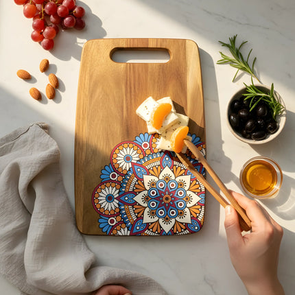 Tocător din lemn, 34×22 cm, Colecția Mandala – Olivy