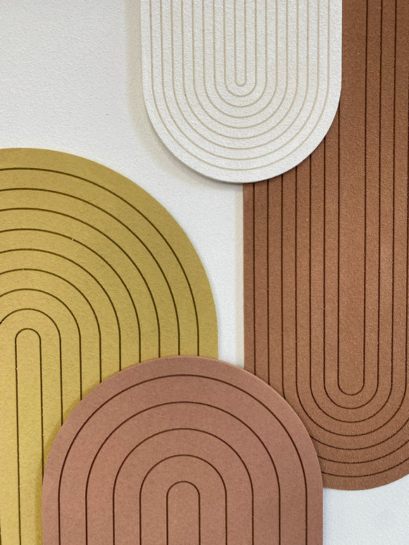 Tablou geometric în tonuri pământii – 120×80 cm | Olivy