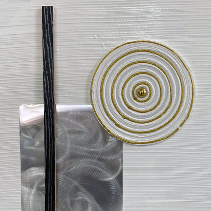 Tablou abstract cu accente aurii – 120×80 cm | Olivy