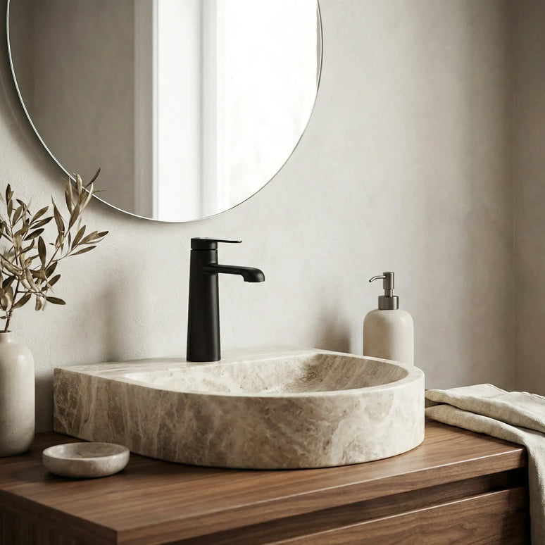 Baterie lavoar – Colecția Dysis – Negru mat