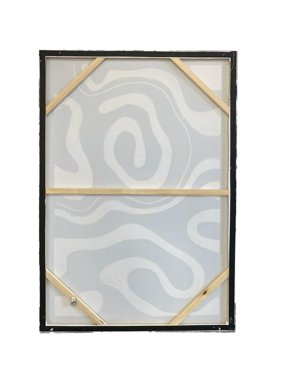 Tablou abstract alb-negru – 120×80 cm | Olivy