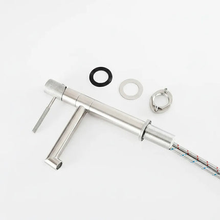 Baterie lavoar rotativă H-slim – inox premium