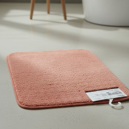 Covoras baie, SANITARY, imitatie casmir, 40x60 cm, corai , Dreptunghiular