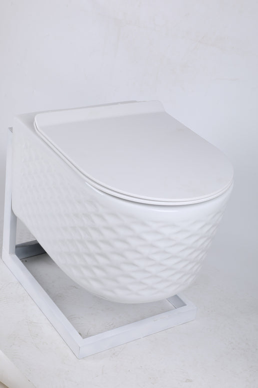 Vas WC Modern  Alb Lucios  3D