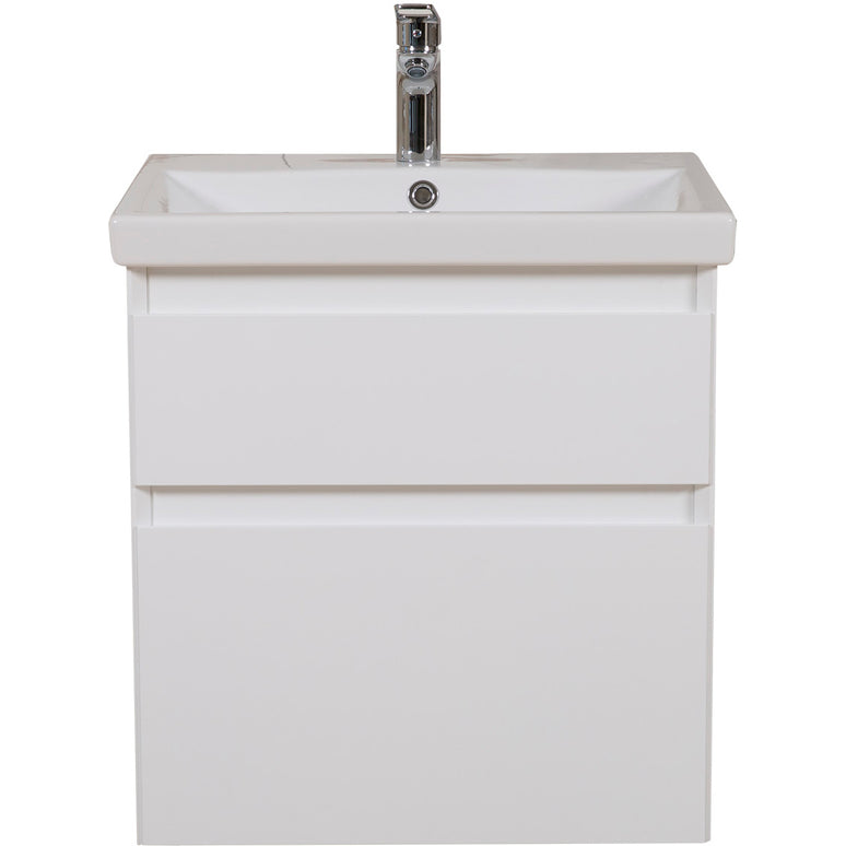 Mobilier de baie suspendat Elite, Alb Mat