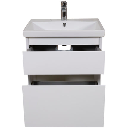 Mobilier de baie suspendat Elite, Alb Mat