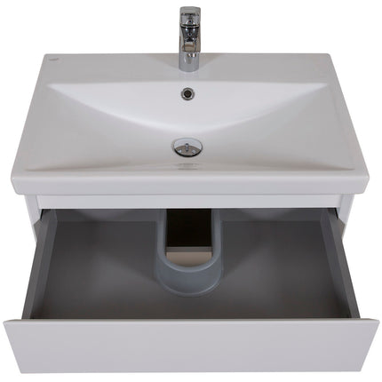 Mobilier de baie suspendat Elite, Alb Mat