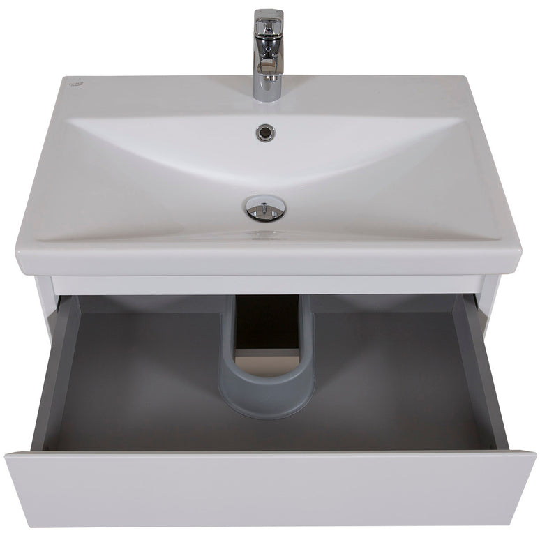 Mobilier de baie suspendat Elite, Alb Mat