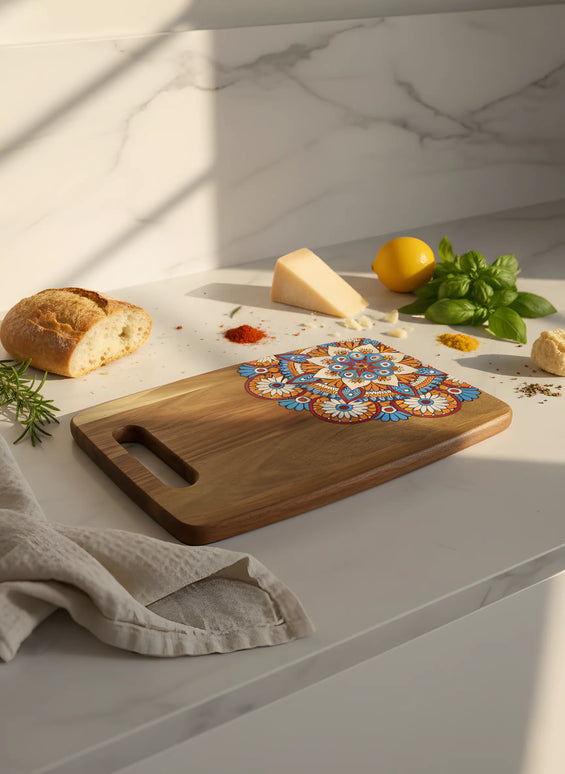 Tocător din lemn, 34×22 cm, Colecția Mandala – Olivy