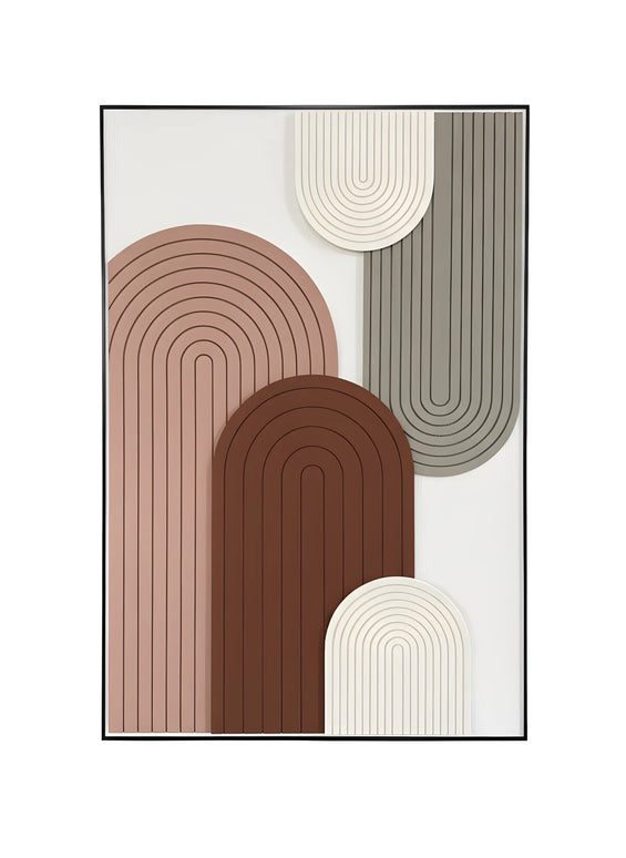 Tablou abstract în tonuri pământii – 120×80 cm | Olivy