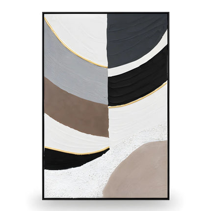 Tablou abstract cu accente aurii – 80×120 cm | Olivy