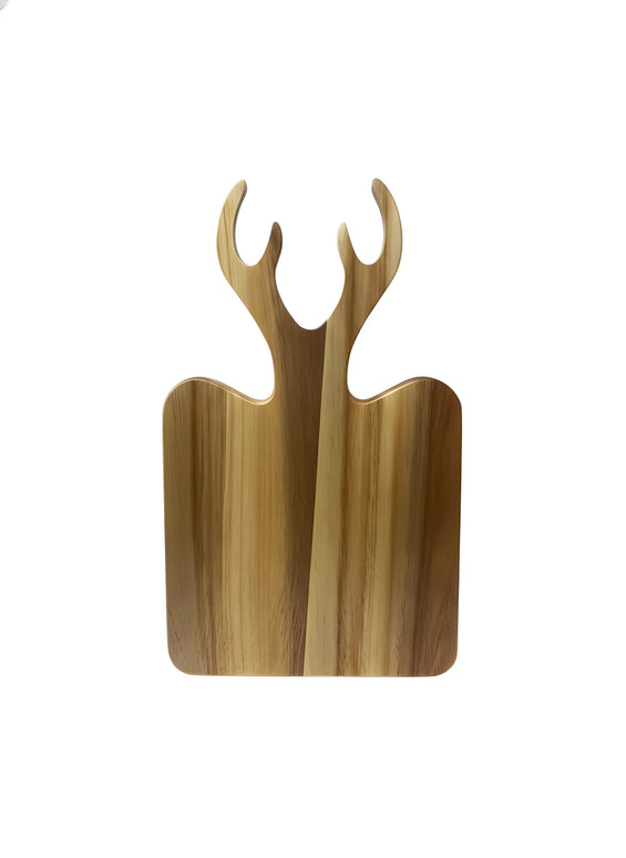 Tocător din lemn, formă decor ren, 19x32 cm – Olivy