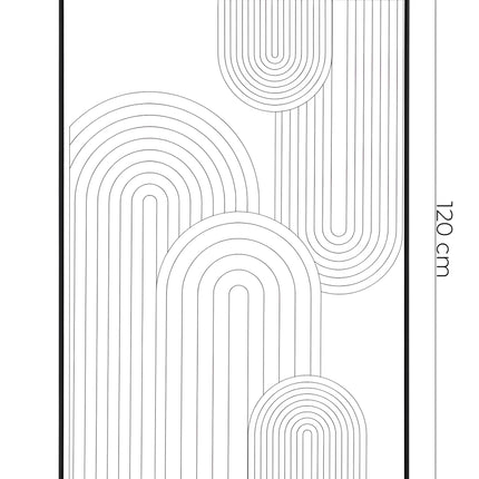 Tablou geometric în tonuri pământii – 120×80 cm | Olivy