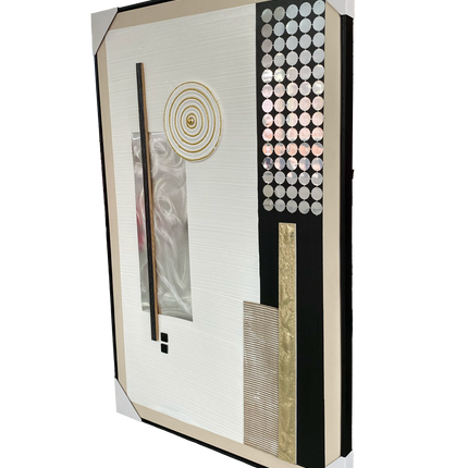 Tablou abstract cu accente aurii – 120×80 cm | Olivy