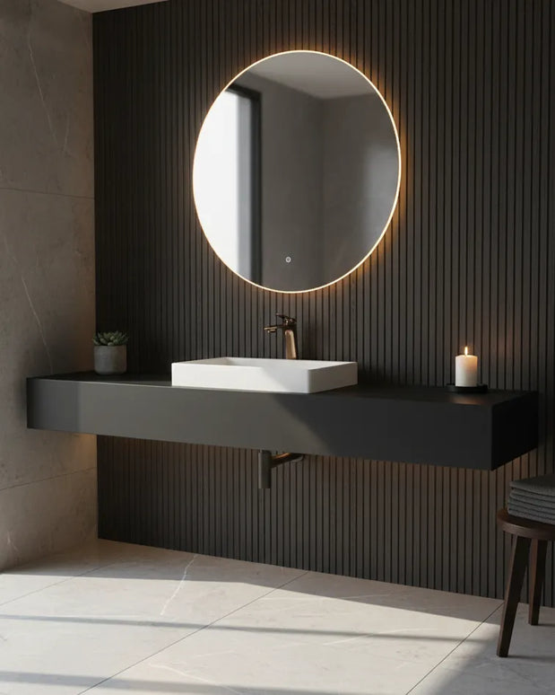 Baterie lavoar modernă Rose Gold – design elegant din alamă solidă